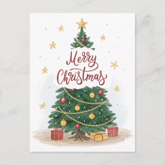 God jul med mycket kärlek. vykort (Framsida)