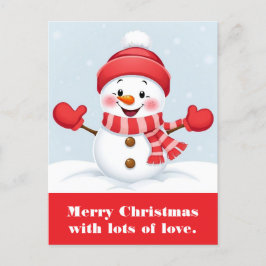 God jul med mycket kärlek. vykort