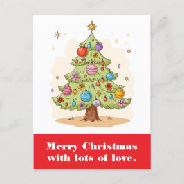 God jul med mycket kärlek. vykort