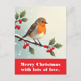 God jul med mycket kärlek. vykort