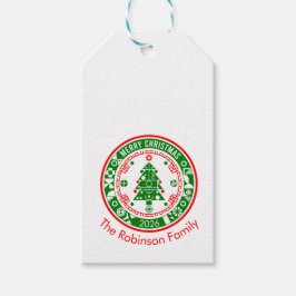 God jul med namn med familj presentetikett