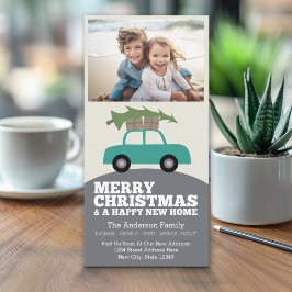 God jul med ny Flytta i Adress Julkort