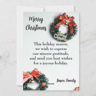 God jul med platta Helgdag Julkort