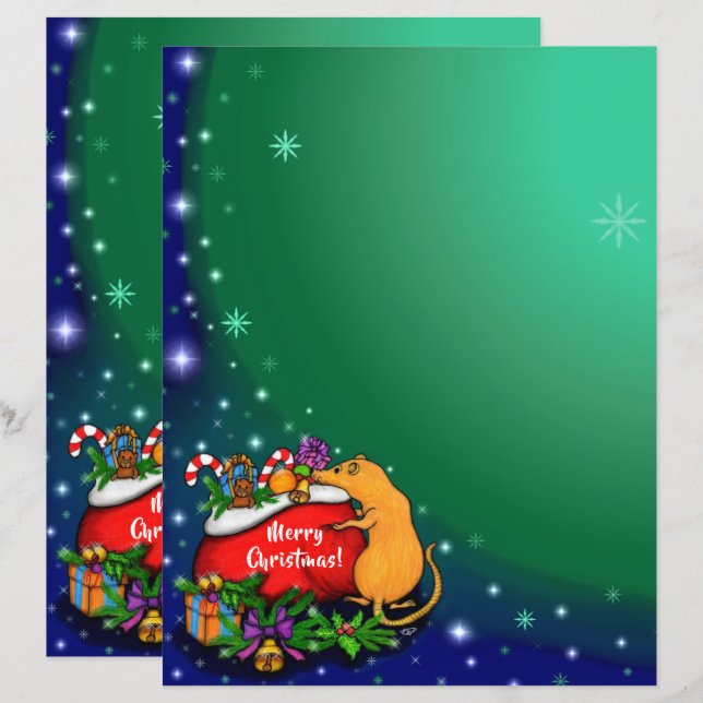 God jul med Råtta Prince (Fram/baksida)