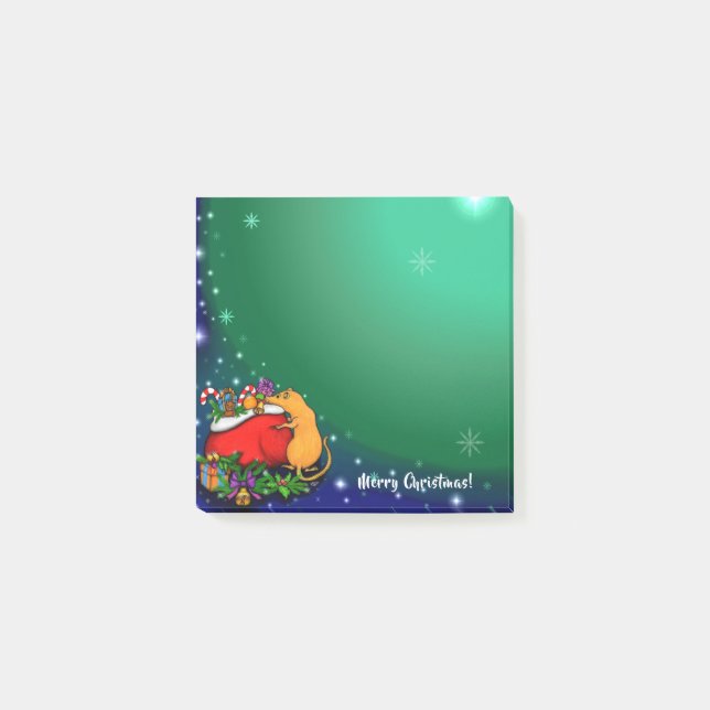 god jul med Råtta Prince Post-it Block (Framsida)