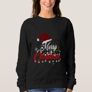 God jul med Red Play Santa Hat Buffalo M T Shirt