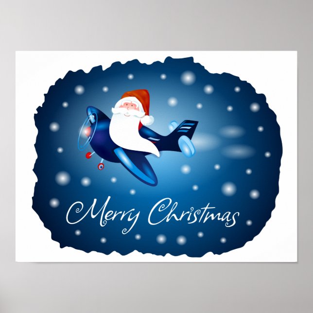God jul med Santa Poster (Framsidan)