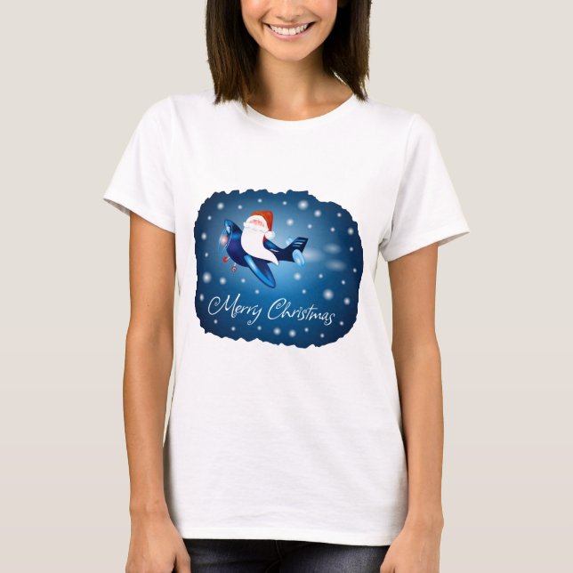 God jul med Santa T Shirt (Framsida)