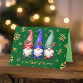 God jul med Snöflingor Helgkort