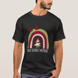 God jul Med Surg Nurse Rainbow Funny Nurse T Shirt
