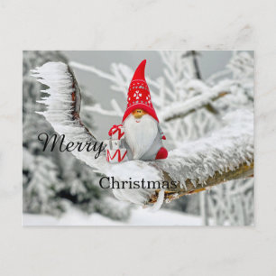 God jul med svag citattecken med svart text helg vykort