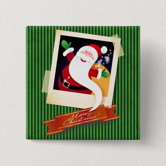 God jul med tomten! knapp (Framsida)
