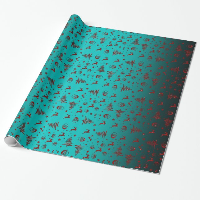 God jul med tomten och mer 2 presentpapper (Utrullad)