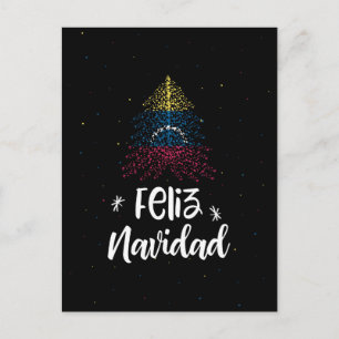 God jul med Venezuelas flagga Helg Vykort