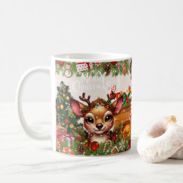 God jul med vinterskjuts högtidspresent kaffemugg