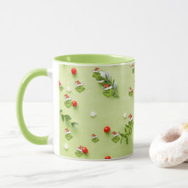 God jul med vinterskjuts högtidspresent mugg
