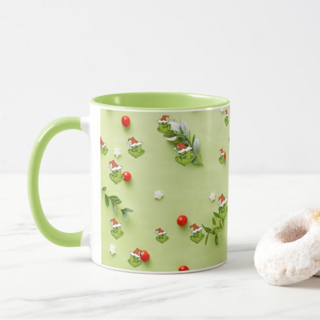 God jul med vinterskjuts högtidspresent mugg (Med munk)