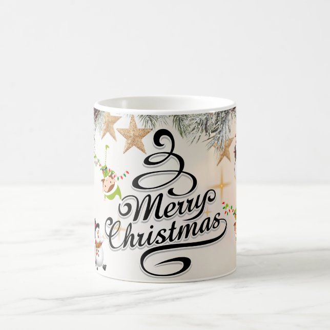 God jul med vintersrenarens julpresent  kaffemugg (Center)