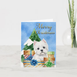 God jul med Westies Helgkort