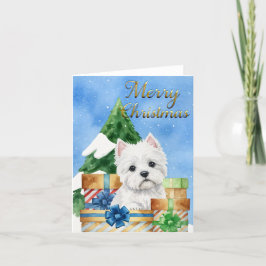 God jul med Westies Helgkort