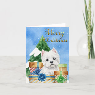God jul med Westies Helgkort