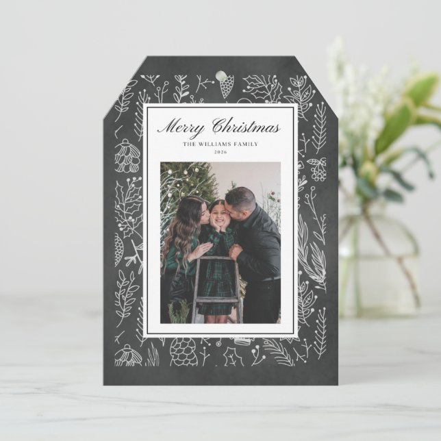 God jul med Wilson Family 2026 Hälsning Kort (Stående Fram)