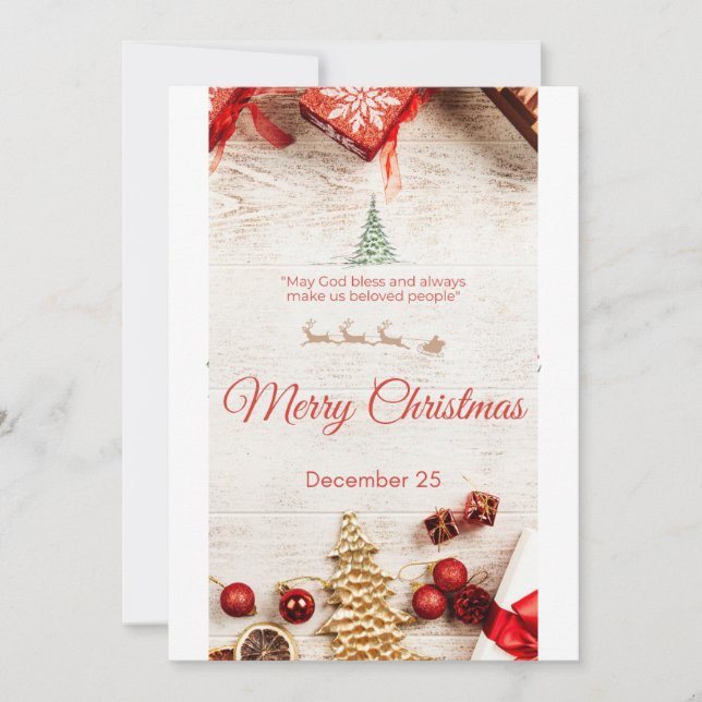 God jul meddelande (Framsida)