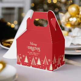 God jul medelårshundsröd beige träd presentaskar