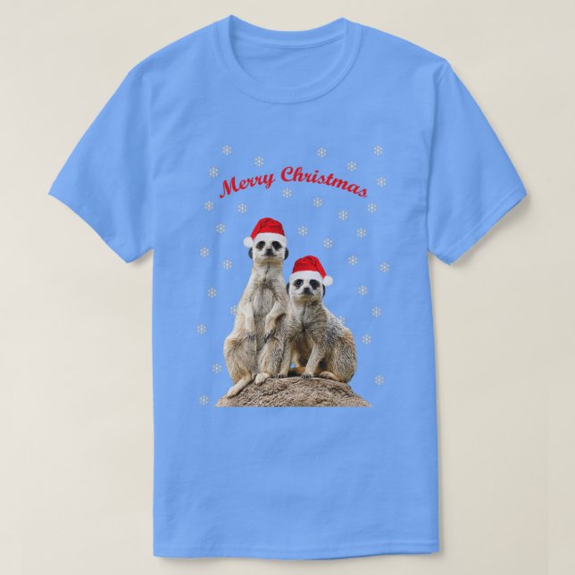 God jul Meerkats T Shirt (Design framsida)