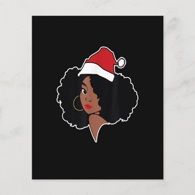God Jul Melanin Svart Afroamerikansk San (Framsida)
