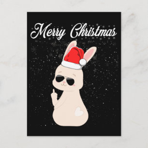 God Jul Mellanstad Finger Taskig Julkanin Fult Vykort
