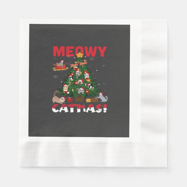 God Jul Meow Pappersservett (Framsidan)