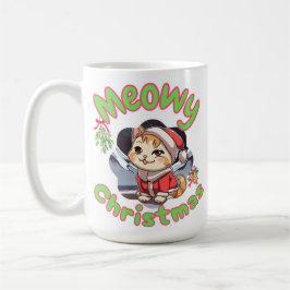 God jul Meowy Kaffemugg
