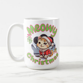 God jul Meowy Kaffemugg