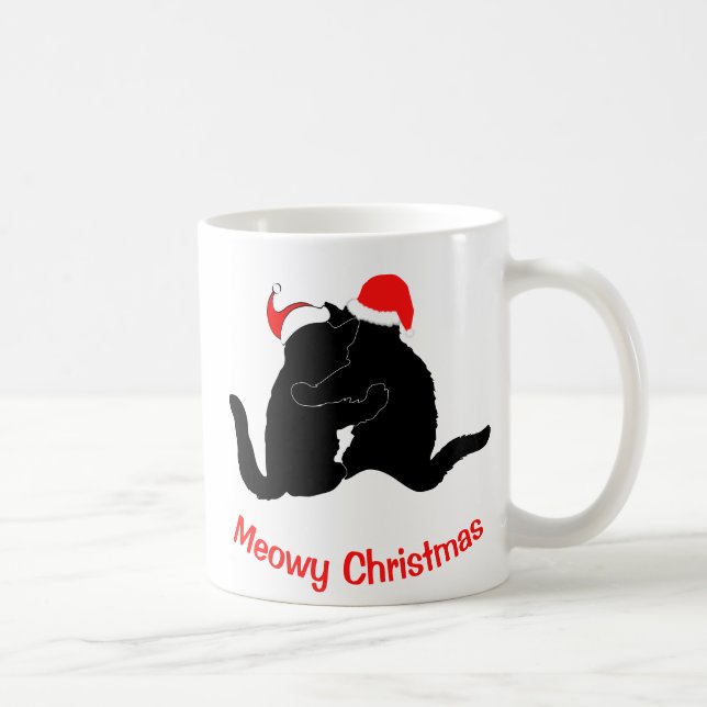 God Jul Meowy Kaffemugg (Höger)