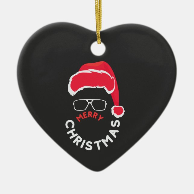 God jul, Merry & Bright Julgransprydnad Keramik (Framsidan)