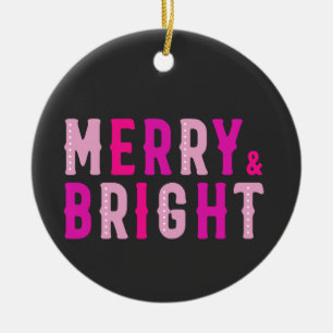 God jul, Merry & Bright Julgransprydnad Keramik