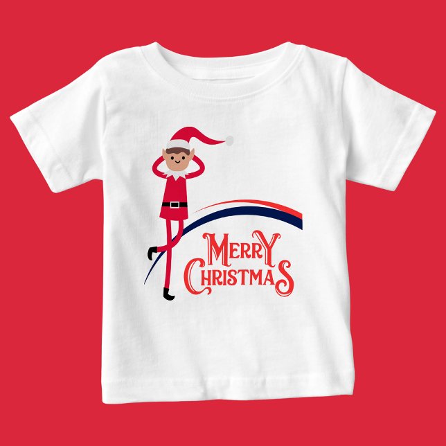 God jul, Merry & Bright T Shirt (Skapare uppladdad)