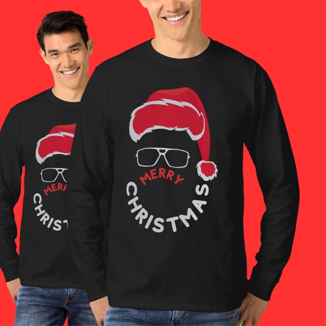 God jul, Merry & Bright T Shirt (Skapare uppladdad)
