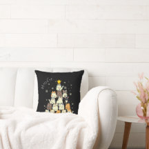 God jul Merry Cat-Mas Cat Träd