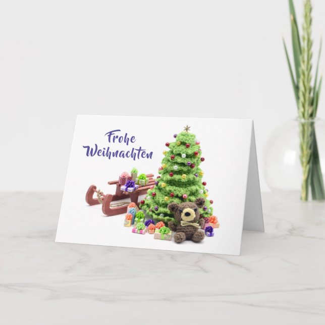 God Jul - Merry Christmas Inbjudan (Framsida)