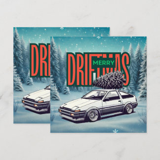 (God jul) Merry Driftmas - Hachiroku Julkort