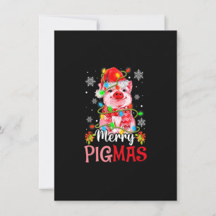 God jul Merry Pigmas Cute Gris Funny Julafton_1 Inbjudningar