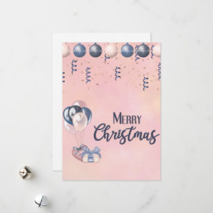 God jul Message Baubles, presenter och bubblor Julkort