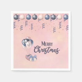 God jul Message Baubles, presenter och bubblor Pappersservett