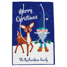 God jul Midnight Blue Gnome Hjort