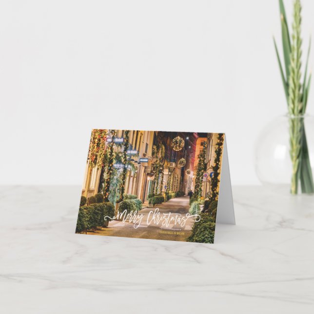 God jul, Milano, Italien Helgkort (Framsida)