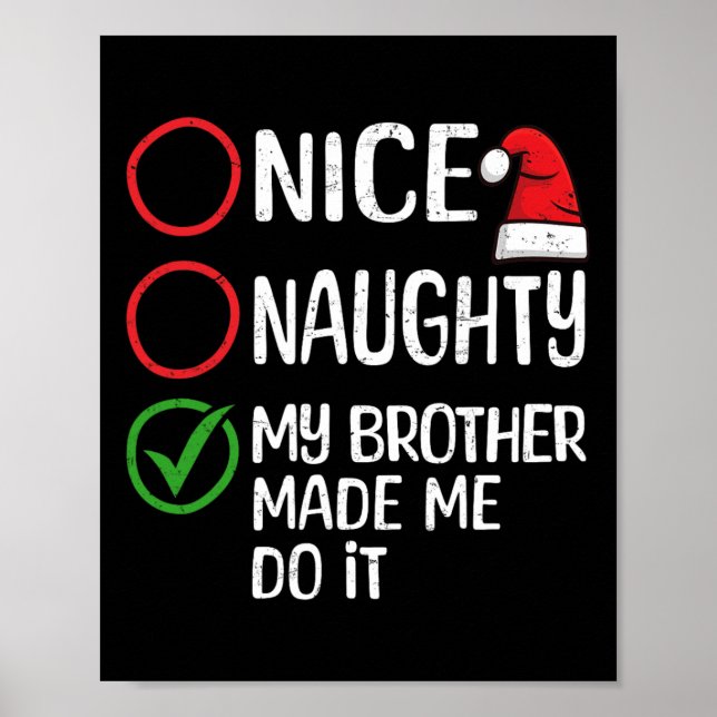 God jul, min bror fick mig att göra det. poster (Framsidan)