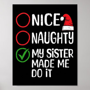 God jul, min syster fick mig att göra det Xma Poster