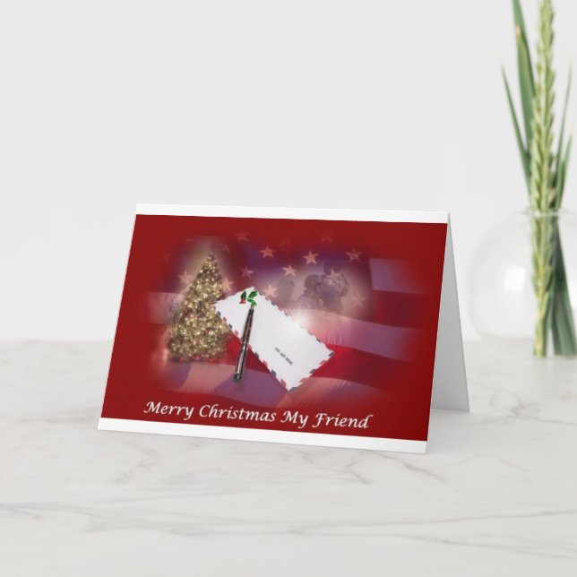 God jul Min vän Helgkort (Framsida)